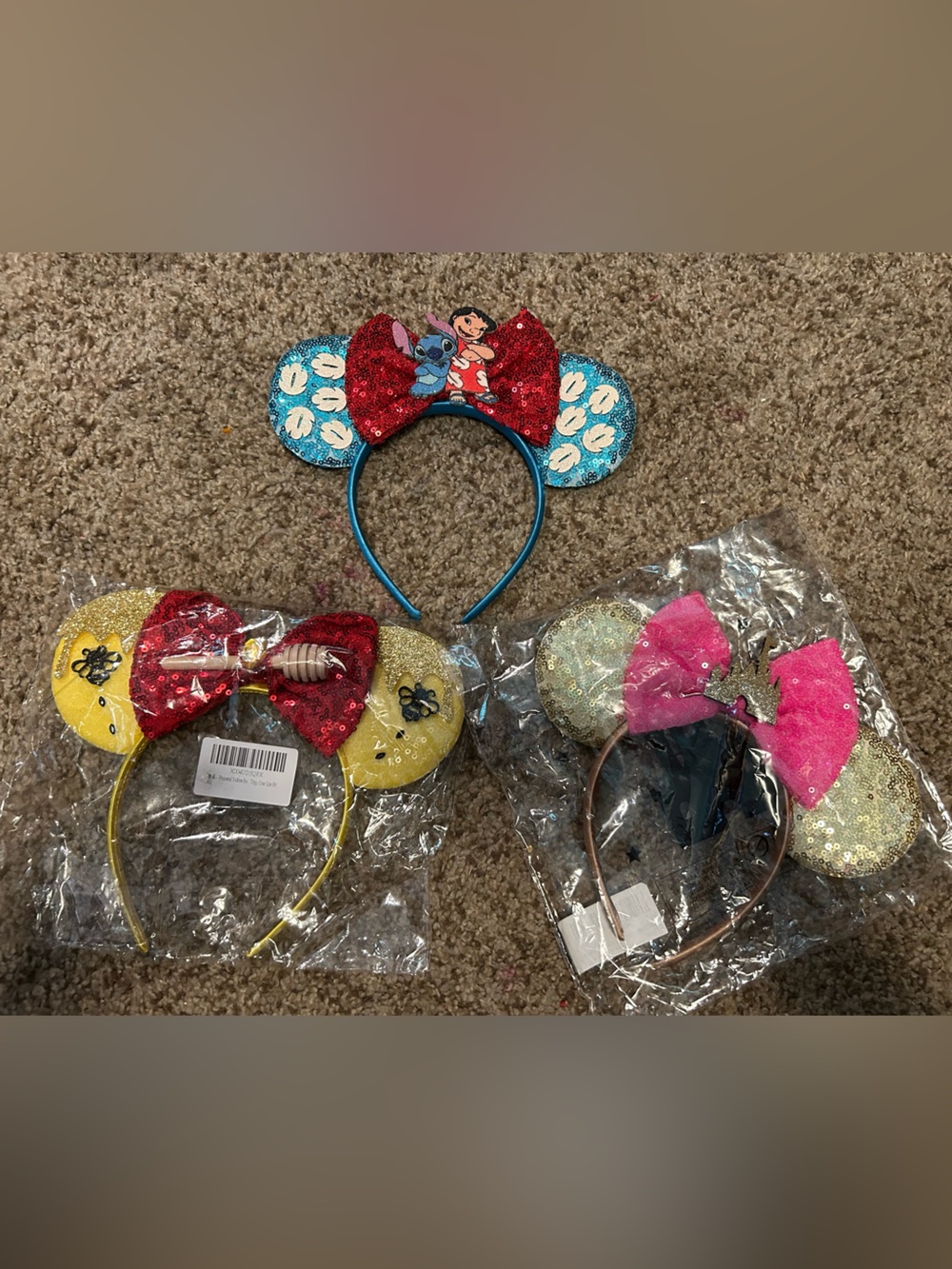 Set of 3 Disney Ears